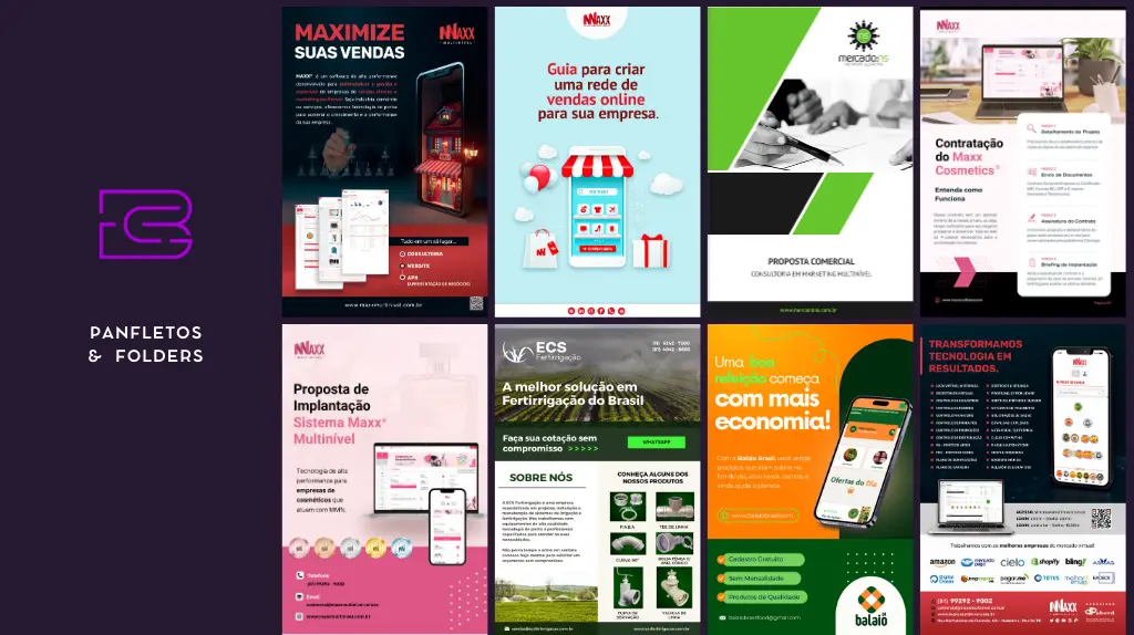 design editorial panfletos folders