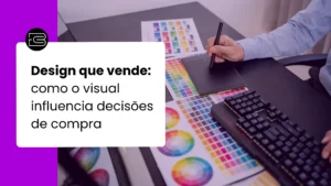 imagem com designer criando design que vende